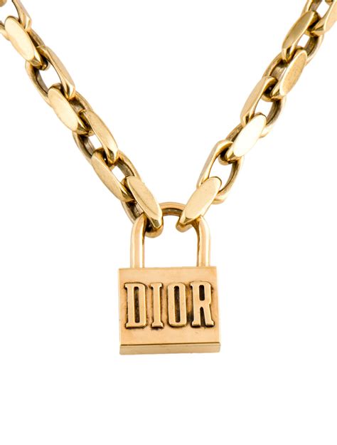 dior lock pendant|christian dior lock necklace.